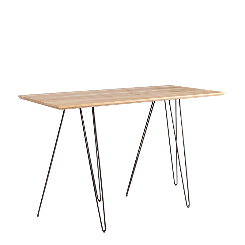 Table haute filaire 80 x 180 cm H 108 cm