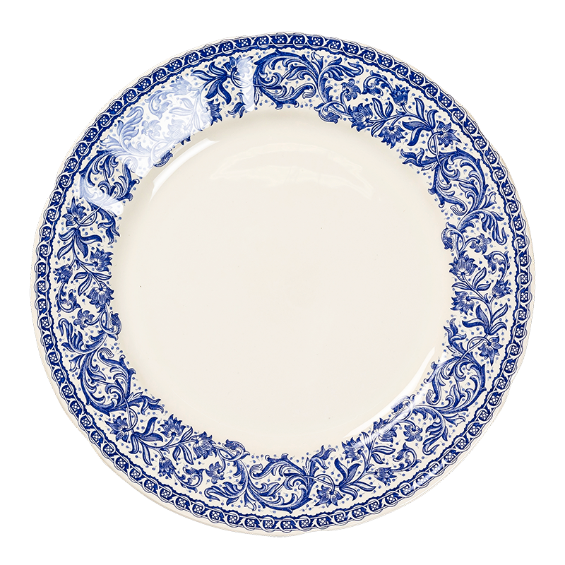 Assiette plate Gien bleue Ø 27,5 cm