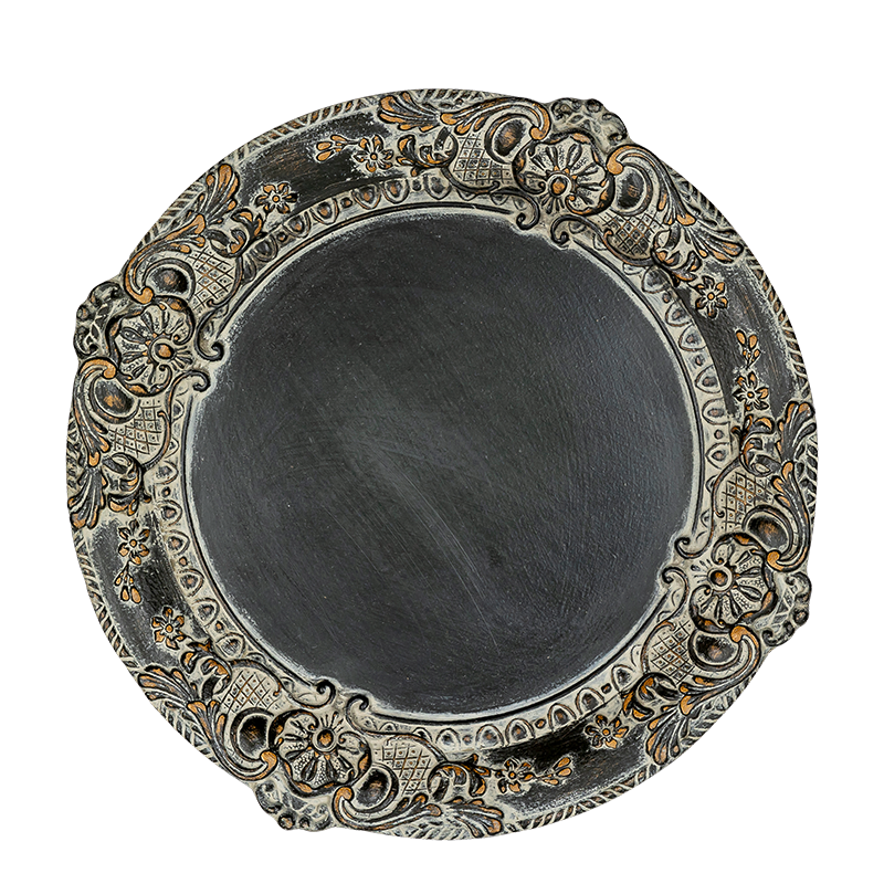 Dessous d'assiette Venezia noir Ø 33 cm