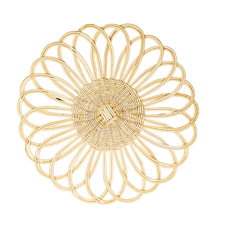 Dessous d'assiette Fleur de rotin Ø 35 cm