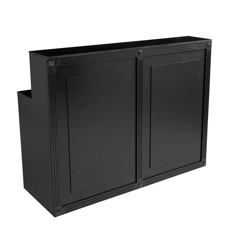 Bar pliant Cigare Club noir 55 x 150 cm H 115 cm
