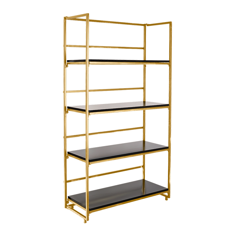 Etagère dorée et noire 40 x 80 cm H 180 cm