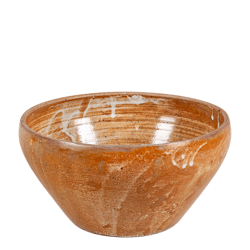 Ancien Saladier Badonviller Style digoin Pois Bleu Et Marron
