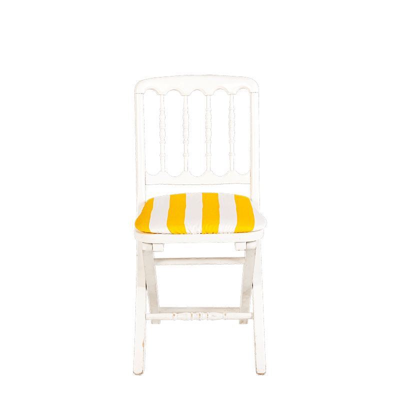 Chaise Longue Pliante Vintage Rayée Vert Et Bleu - Acier Galvanisé - Occasion Bon état