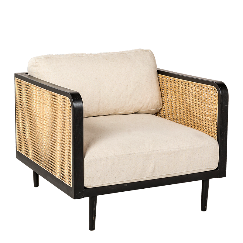 Fauteuil Cannes 83 x 83 H 78 cm