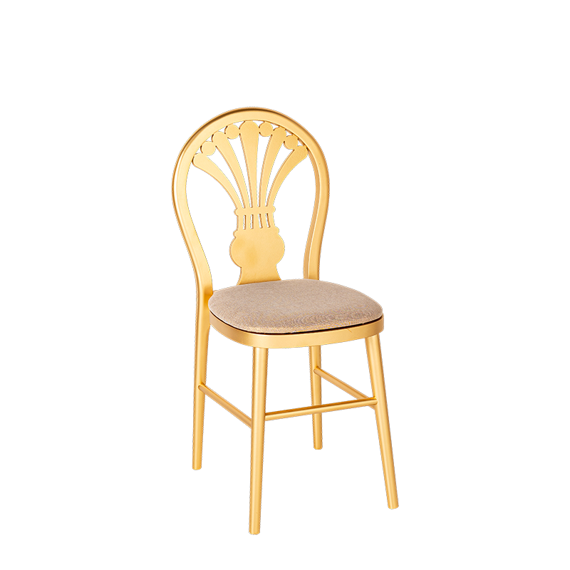 Chaise Joséphine assise dorée