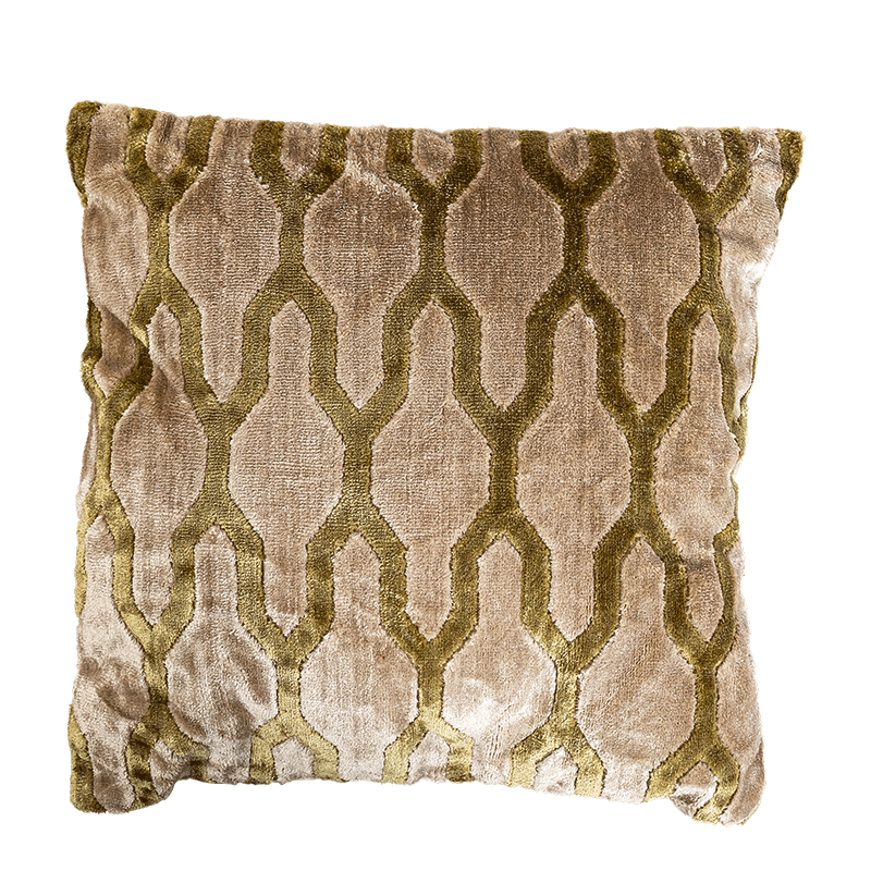 Coussin Chambord vert 45 x 45 cm