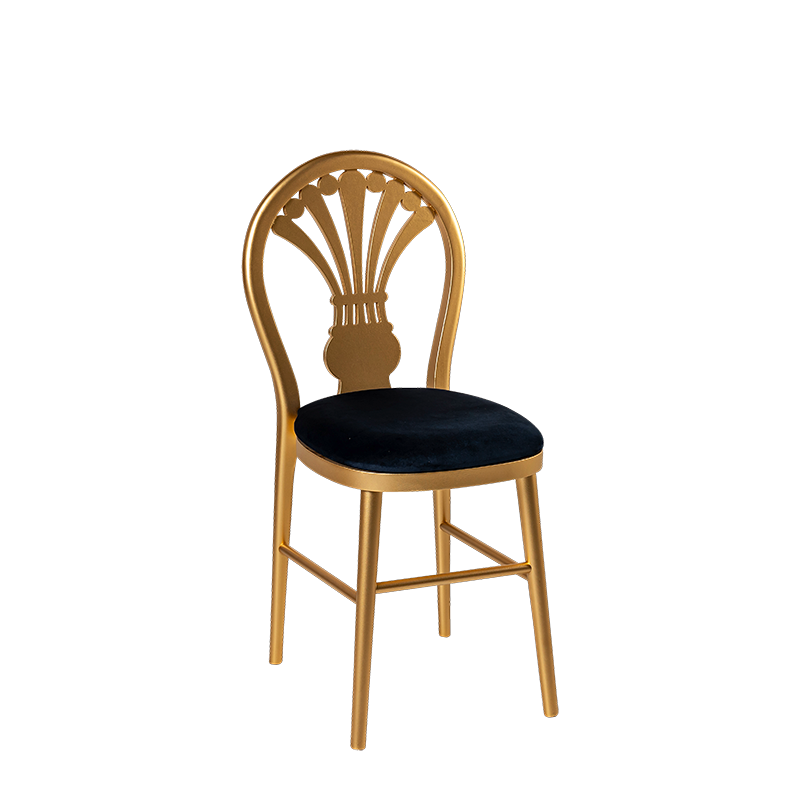 Chaise Joséphine assise bleu nuit