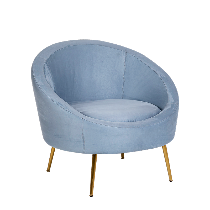 Fauteuil Sofia bleu 92 x 82 cm H 78 cm