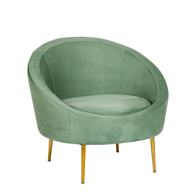 Fauteuil Sofia vert 92 x 82 cm H 78 cm
