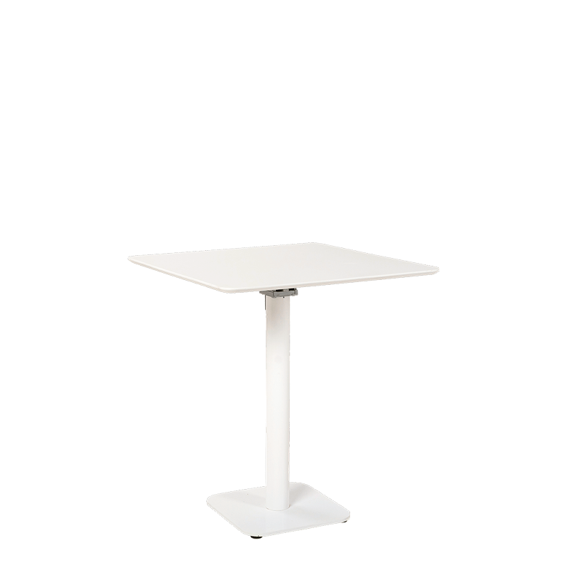 Table Soft blanc 70 x 70 cm H 76 cm (indoor)