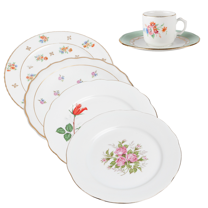 Assiettes Vintage fleurie