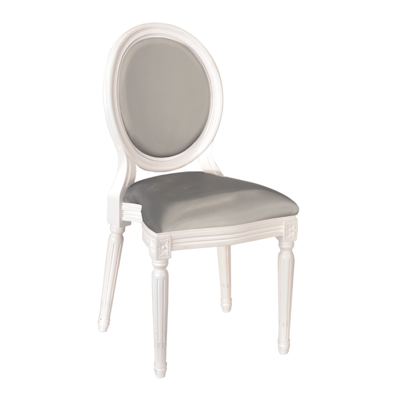 Chaise Montaigne structure blanche