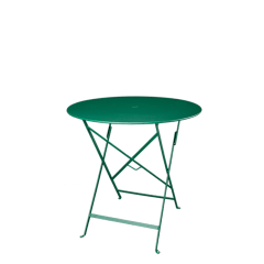 Table Trocad&eacute;ro ronde verte &Oslash; 77 cm H 74 cm
