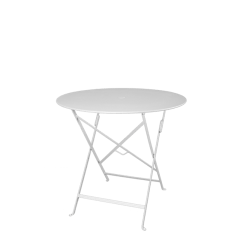 Table Trocad&eacute;ro ronde blanche &Oslash; 77 cm H 74 cm