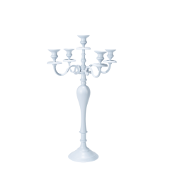 Chandelier 5 feux gris H 75 cm