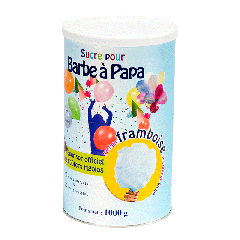 Sucre bleu pour barbe à papa parfum framboise 1kg