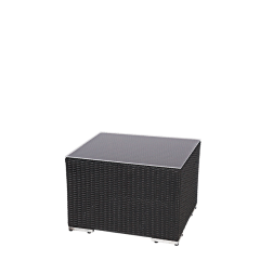Table basse rectangulaire Lounge tressée 65 x 55 x 40 cm
