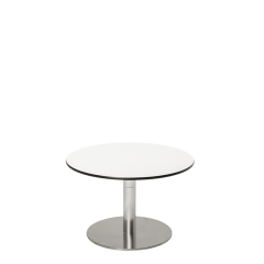 Table basse Hobby blanche &Oslash; 60 cm H 40 cm
