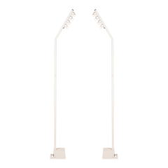 Lot de 2 lampadaires multidirectionnels autonomes H 230 cm 24h