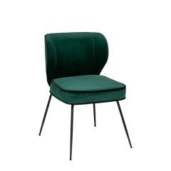 Chaise Dandy velours vert