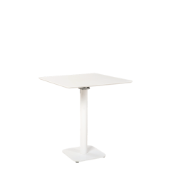 Table Soft blanc 70 x 70 cm H 76 cm (indoor)