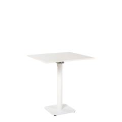 Table Soft blanc 70 x 70 cm H 76 cm (outdoor)