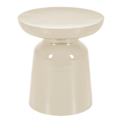 Pouf Olympe écru Ø 40 cm H 43 cm