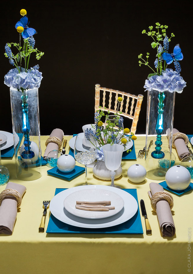 Tendance jaune pour une table estivale