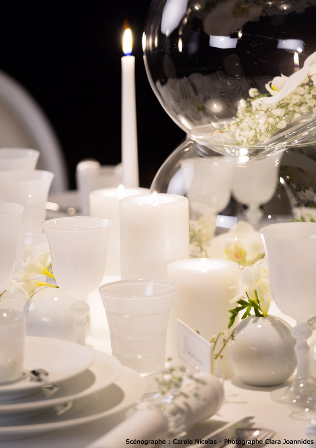 Table printanière Carrément Blanc