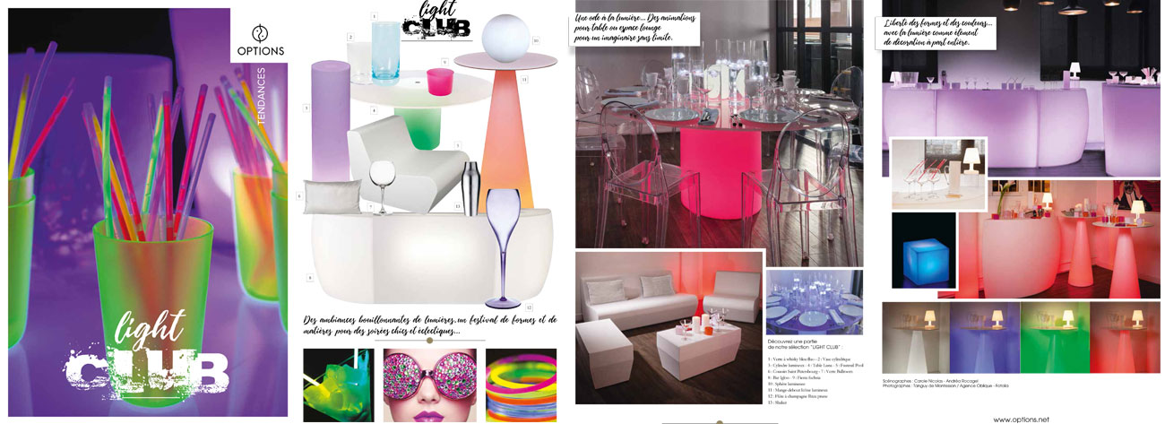 Cahier de tendance, ambiance light club