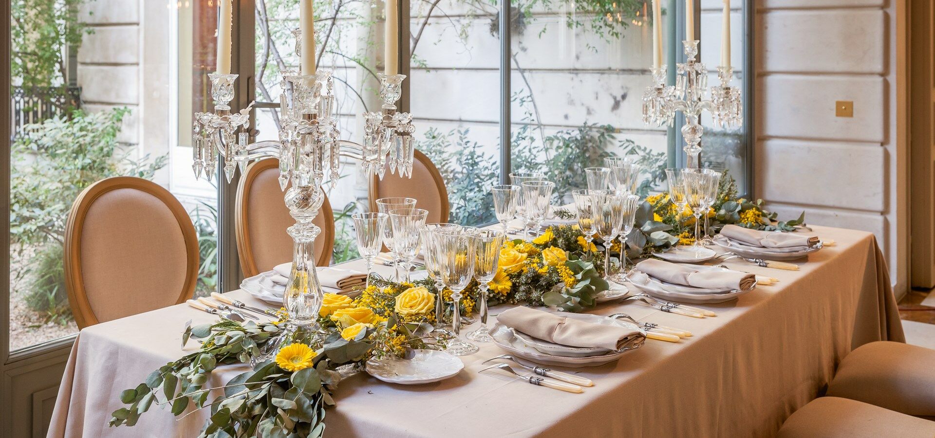 Le centre de table de mariage