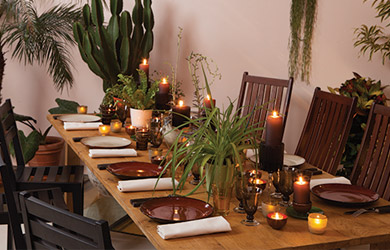 Location vaisselle et mobilier éthnique chic