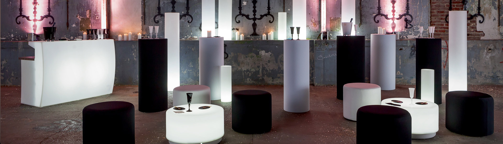 Location mobilier lumineux