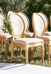 chaises médaillon